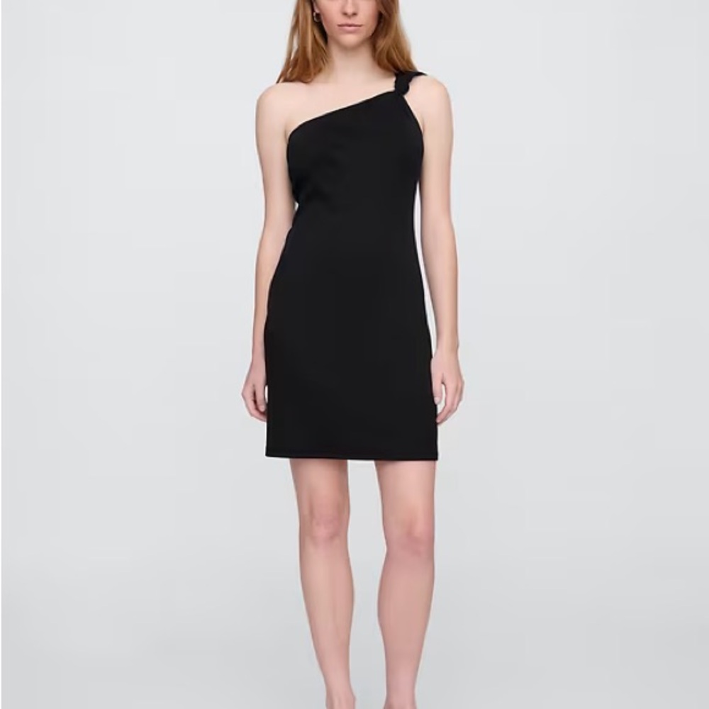 GAP Black One-Shoulder Dress